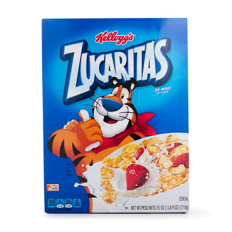 Mexican Kellogg's Zucaritas Frosted Flakes of Corn Sweetened Cereal 25 oz