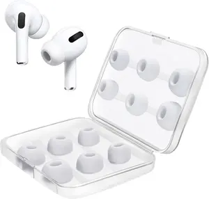 6 Pairs Replacement Ear Tips for AirPods Pro and AirPods Pro 2nd Generation with Noise Reduction Hole, Silicone Earbuds Tips for AirPods Pro.