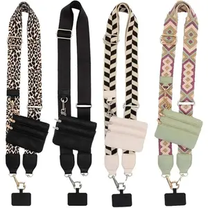 Clip and Go Strap for Phone With Wallet Crossbody, Phone Strap With Wallet, Phone Strap Crossbody With Zipper Pouch Wallet, Adjustable Mobile Phone Strap, Valentine's Day Gifts,New Year Gifts