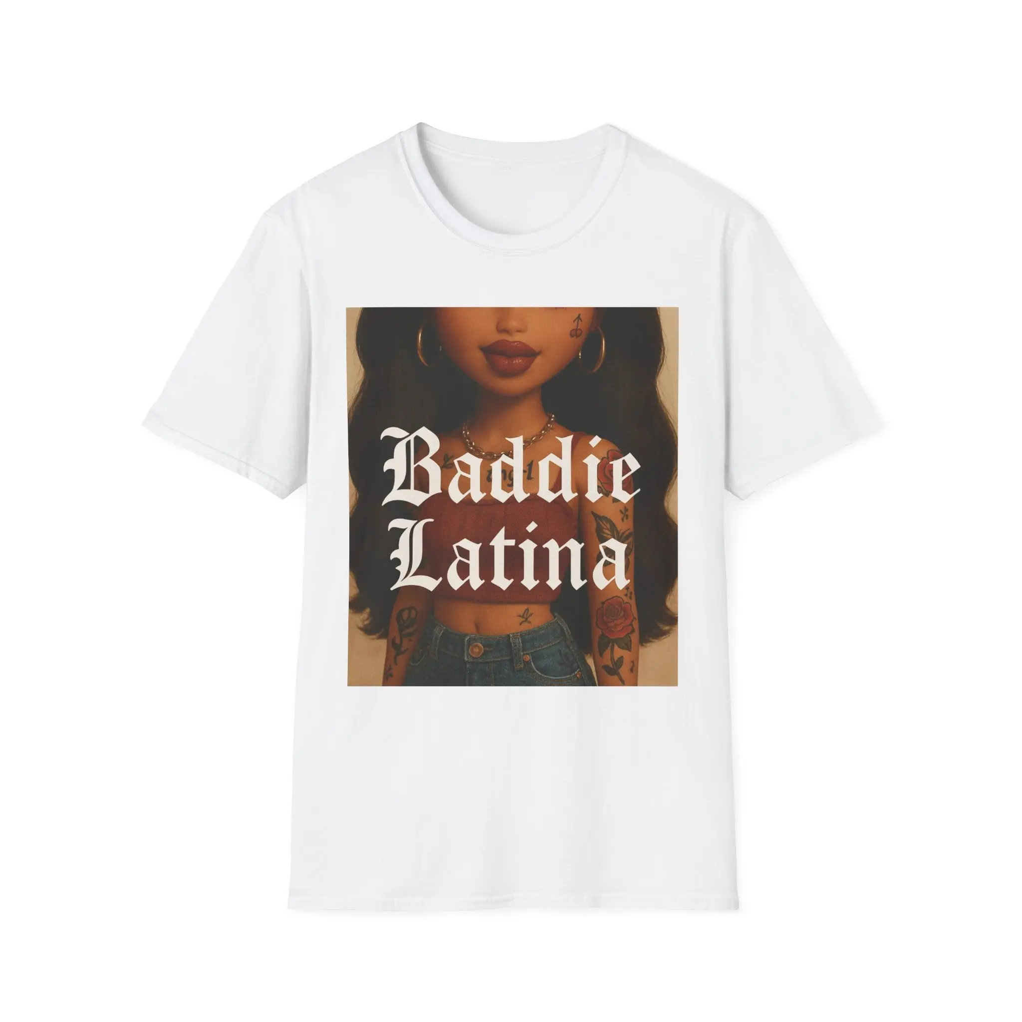 Baddie Latina Unisex Tee, Trendy Graphic Shirt, Casual Wear, Gift for Her, Streetwear Style
