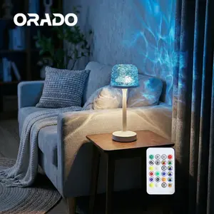 Mother's Day Gift,ORADO Aurora/Ocean Wave/Water Ripple Desk Lamp 16-Color Ambient Table Lamp with Control, Relaxation &Romantic Night Ambience,Suitable for Bedroom, Living Room, Study, Home,Perfect Gift for Holidays, Birthdays & Events! Bedroom lighting