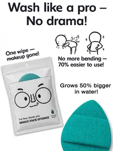 Magic Expanding Face Sponge-Deep Cleansing & Makeup Remover Puff