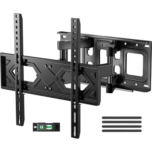 Full Motion Articulating TV Wall Mount Swivel Tilting Bracket Fit for 26-70 In Flat & Curved TVs