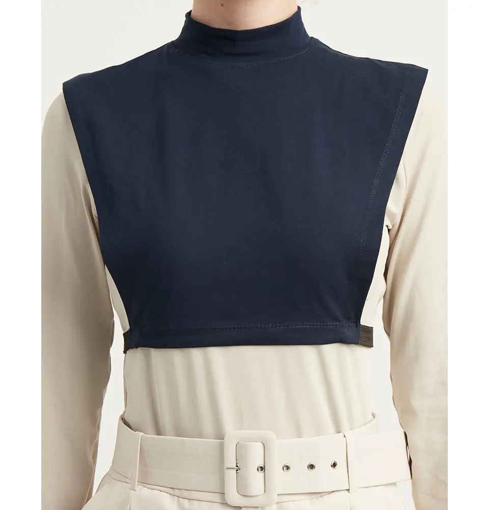 Premium Cotton Neck Cover - Navy Blue