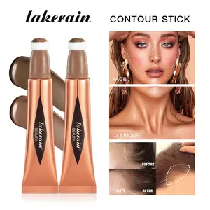 1Pcs Lakerain Multifunctional Bronzer Makeup Stick, Liquid Highlighter Contouring Rod, Brighten Nose Shadow, Blush Stick,Long Lasting Cream Makeup Rotating Switch Use