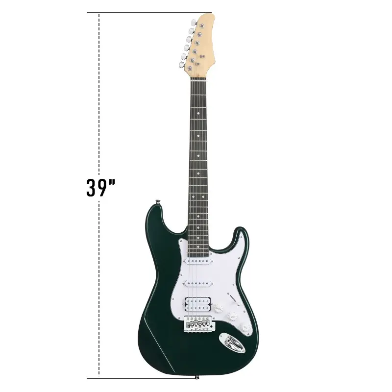 KST Affordable H-S-S Pickup 6-String Electric Guitar Kit for Beginners - Complete Set with 5W Amplifier, Bag, Guitar Strap, Strings, Musical Instrument Accessory Bundle, Affordable Guitar