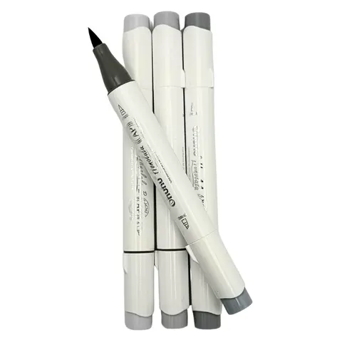 Ohuhu Specialty Palettes Brush Tip Alcohol Marker Palette Collection for CobbleStone, Silver, Rock by Wook Books
