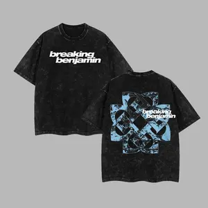 [$$$ROCKLIFE] Breaking Benjamin 2025 Headline Hoodie, Breaking Benjamin Retro Unisex Acid Two Sides Washed Hoodie Shirt, Hard Rock Energy Meets Modern Alt-Streetwear ,Rock Band Washed Shirt, Oversized Vintage Tee, Heavy Metal Merch, Gift for Rock Fans