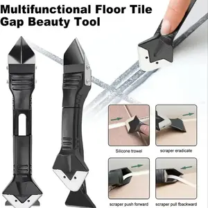 Professional 3-in-1 silicone sealant filling tool set, suitable for repairing and removing sealants in bathrooms, kitchens, windows, sinks, and floors.