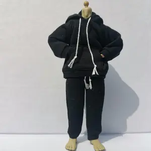 1/12 Scale Figure ale Clothes en Hoodie Pants Trousers Clothing for 6inch ale Action Figure Body Doll (A)
