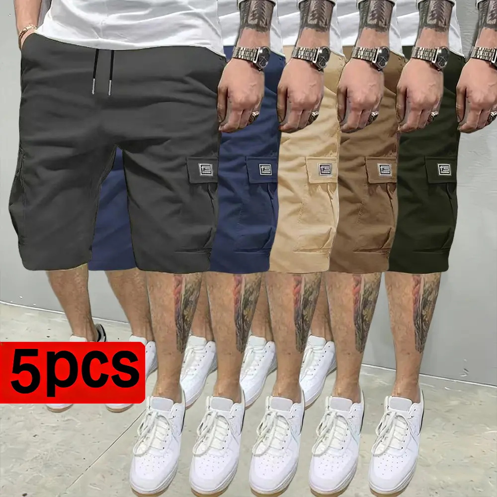 Gray + dark blue + khaki + dark khaki + army green