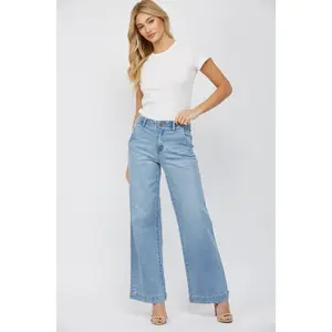 Mica Avril High Rise Wide Leg Jeans