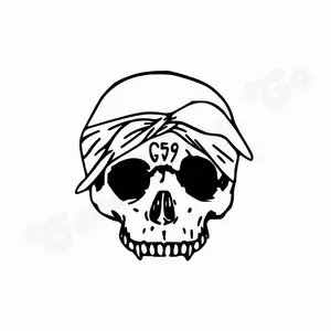 $uicideboy$ G59 Skull Vinyl Decal