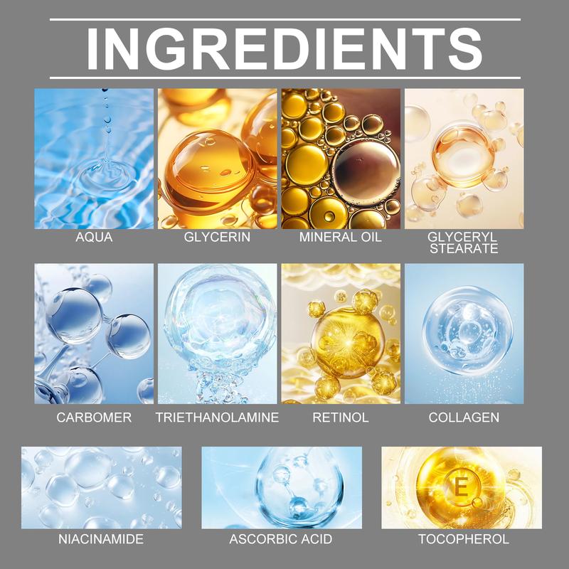 Hoygi Retinol Collagen Day and Night Cream - Moisturizes Hydrates Firms Nourishes and Softens Skin Restoring Youthful Glow