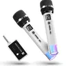 Wireless Audio Microphones with 1-1 Chip Connection, 1200mAh 40H Long Battery, 200FT Range, 9ms Near-Realtime, LED Lights, Volume Control, USB-C Charging, 3.5mm Adapter, Cardioid Polar Pattern, Automatic Pairing, Works with PA, Mixer, and Amplifiers
