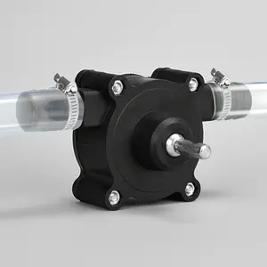 Portable Manual Water Oil Transfer Pump, Electric-Free Quick Liquid Transfer, Durable Suction Pump with Connectors and Hose, Outdoor Emergency Use