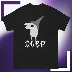 Smiling Friends Glep Metal Punk Rock Band Parody Funny Unisex classic tee shirt t-shirt Casual Collar Casual Collar Cotton Menswear