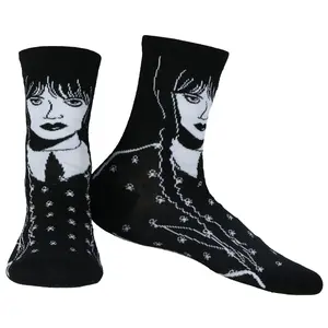 Wednesday Addams Socks Women's Creepy Walk Juniors One Size Crew Sock 1 Pair