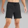 Fabletics Men's Plain Unlined 7in Inseam Spandex Shorts - Train-Ready, Swim-Approved, With Pocket