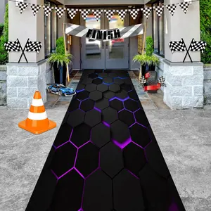 1pc Sporty Simple Durable Motorcycle Mat Long Rug for Garage Living Room Motorcycle Decoration, Indoor Carpet, Easy Storage