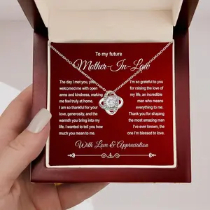 Mother-in-Law Gift Necklace Personalized  Message Card Birthday Present Sentimental  Keepsake