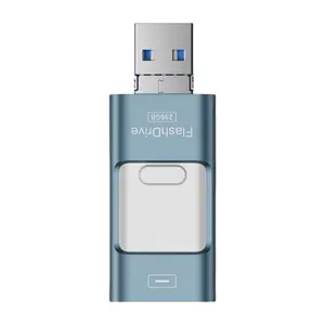 High-Speed USB 3.0 Flash Drive, 3-In-1 Storage Device with Free Type-C Adapter, Compatible with Android and PC, 64GB-1tb Capacity