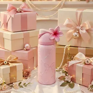 New Tumbler - Sugar Plum Fairy 32 Oz FreeSip Water Bottle Holiday Edition Pink