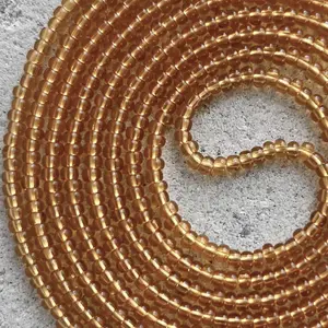 HONEY - Tie On Waist Beads - 45 to 60 inches Waistbeads - Gold Waistbeads - Made By Venus Waistbeads
