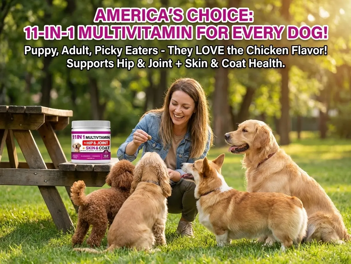 Dog SupplementDaily Soft Chews for Puppies Adults Seniors with Glucosamine Zinc Probiotics Omega 3 Vitamins 120 Counts Comprehensive Nutrition Probiotic Soft Chews for Dogs dog  seasoning dog  medicine  spray Probiotic Soft Chews for Dog Gut Health