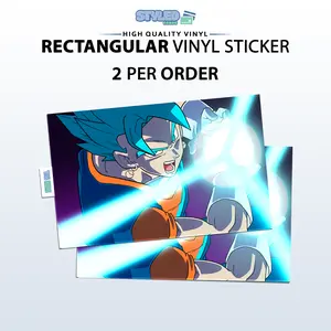 goku rectangle vinyl sticker Decor Decorative