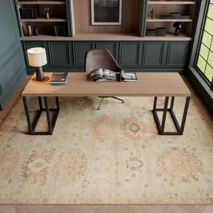 Nourison Vintage Washables Distressed Indoor Flatweave Rug, Non-Slippery Stayput Area Rug, Non-Slippery Area Rugs, Stayput Area Rugs