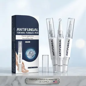 Antifungal Toenail Fungus Pen UNDECYLENIC ACID 25% - Fast Nail Care & Repair Solution for Toenails & Fingernails - 3 Pen Pack - Non-Greasy Feel