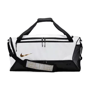 Nike Hoops Elite Zippered Gym Bag for Men and Women – Sporty Black and White Travel Fitness Bag