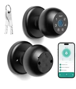 Viladepot Smart Lock Fingerprint Door Lock App Control Passcode Unlock Electronic Touchscreen Keypad Indoor Key Override Secure Home Access