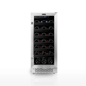 Whynter BWR‑308SB 15″ Built‑In/Undercounter 33‑Bottle Wine Refrigerator – Stainless Steel Trim, Digital Control & Lock
