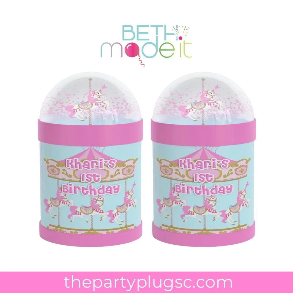 Carousel Party Favor Pringles Shaker