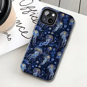 Jellyfish Phone Case, Ocean-Inspired Phone Cover, Marine Life Lover Design, Sea Creature, Tough Case MagSafe Case for Model X 11 12 13 14 15 16 17 Pro Max S21 S22 S23 S24 S25 Ultra