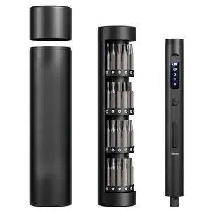Electric Screwdriver Set, 62-in-1 Mini Electric Screwdriver, 3.7V Rechargeable Power Screwdriver Kit with 60 Magnetic Precision Bits, OLED Display for PC, Phones, Electronics, DIY