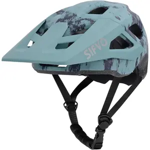 Men Women Bike Helmet Mountain Road Bicycle Helmet with Extended Visor Adjustable 55-61cm Comfortable Lightweight Safety Protection Sports