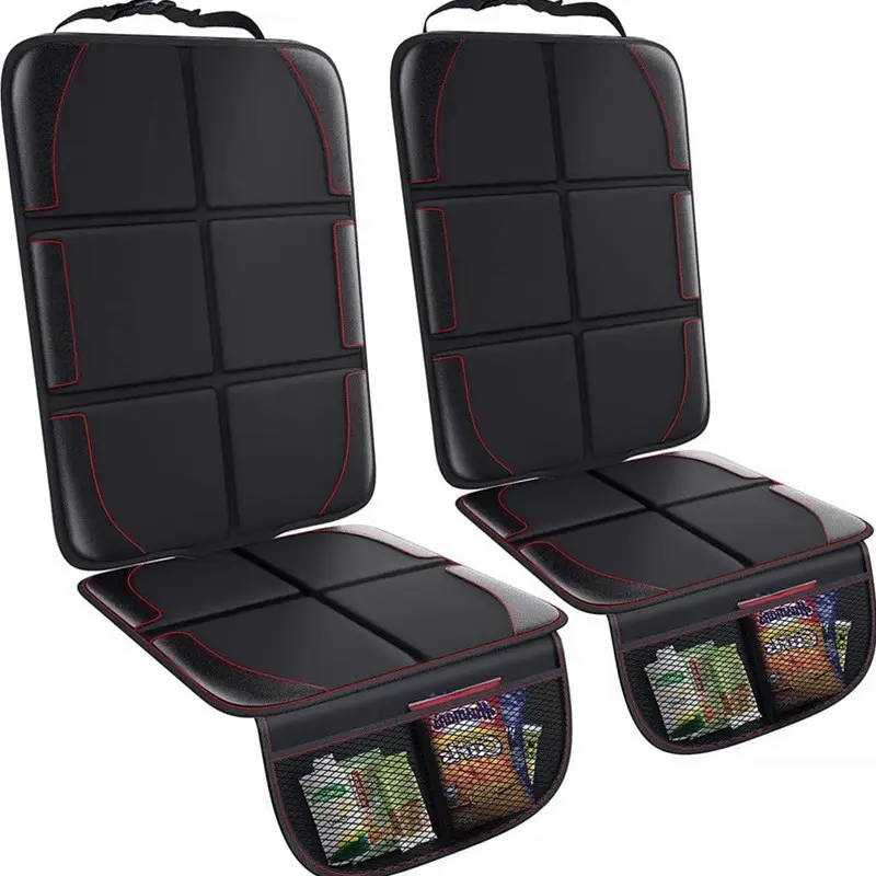 YXCY Car Seat Protector, 2 Pockets, Waterproof 600D Fabric Carseat Protector Car Seat Cover for Child Car Seat with Nonslip Backing Mesh Pockets for Baby and Pet SUV Sedan Truck Leather Seats