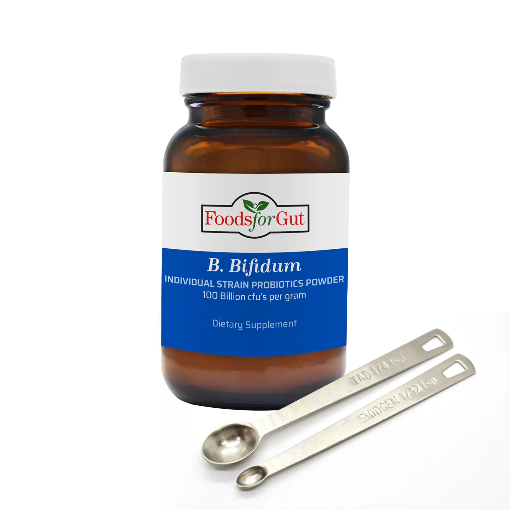 Foods For Gut Bifidobacterium Bifidum Probiotic Powder 100 Billion cfu's | Made in USA | No Additives | Direct from Manufacturer | No Third-Party Storage | Immune Support | B. Bifidum