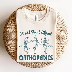 Personalized EST 2025 Orthopedics It's A Joint Effort Shirt, Ortho Work Tshirt, Orthopedic Nurse Gifts, Orthopedist Tee