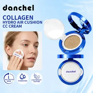 15g Collagen CC Cream, Moisturizing Foundation, Long-Lasting Makeup, Lightweight Concealer, Brightening Skin Tone, Non-Shedding Formula