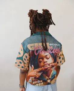 Tapestry Women Girl Scout Cookies Cropped Shirt