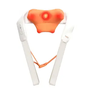 Breo N6 Mini Neck Massager with Heat - Plum-Blossom Rolling Massage for Neck & Shoulder Tension Relief - Cordless & Hands-Free for Home Office Travel