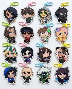 QSMP Character Acrylic Keychains, Durable, Perfect For Bags, Keys, Or Gifts