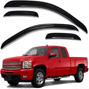Window Visor for 2007-2013 Chevrolet/GMC Silverado/Sierra 1500, 2007 - 2014 Chevrolet Silverado 2500 HD/3500 HD Extended Cab WeatherShield/Rain Visor