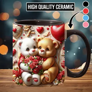 Cute Bears Coffee Mug Couple Gift Mug - cpl8140