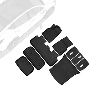 OEDRO Floor Mats Fits for New 2025 2026 Tesla Model Y Juniper 5-Seat, TPE Model Y Floor Mats Backrest Mat & Front Rear Trunk Liner Full Set
