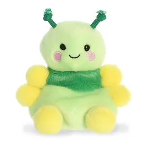 Palm Pals Adorable Ivy Caterpillar 5 inch Green Mini Soft Plush Collectable Stuffed Animal